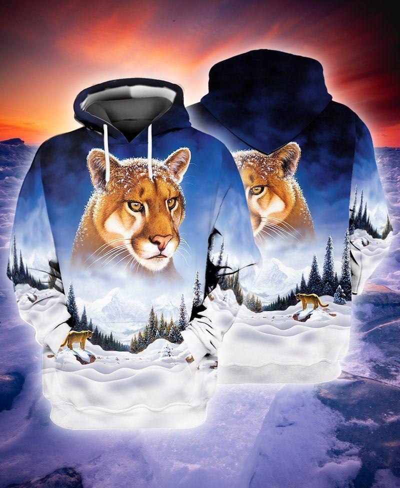 3D Full Print Lion Moutian 3D All Over Printed Unisex Hoodie Zip Hoodie T-Shirt Plus Size S-5Xl