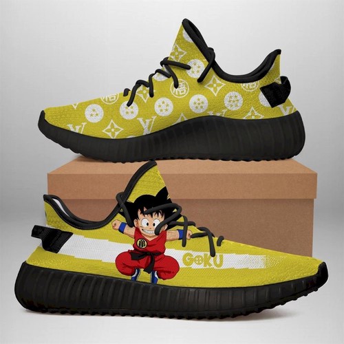 Best Kid Goku Yz Sneakers Dragon Ball Shoes Anime Yeezy Sneakers Shoes