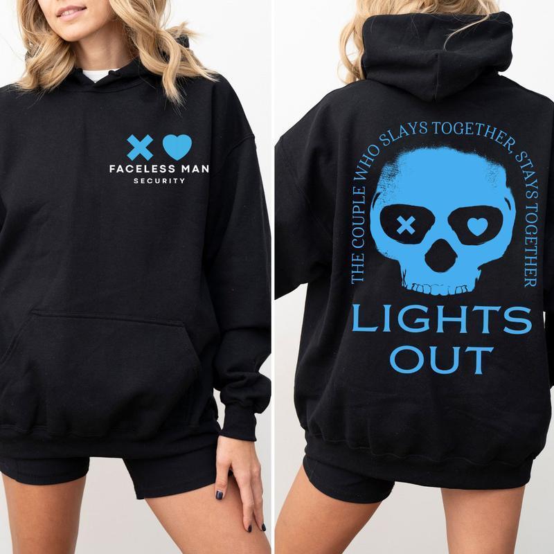 Lights Out Shirt Hoodie, Navessa Allen Sweatshirt, Blue Skull Navessa Allen Book Sweater, Dark Romance Hoodie, Into Darkness Shirt