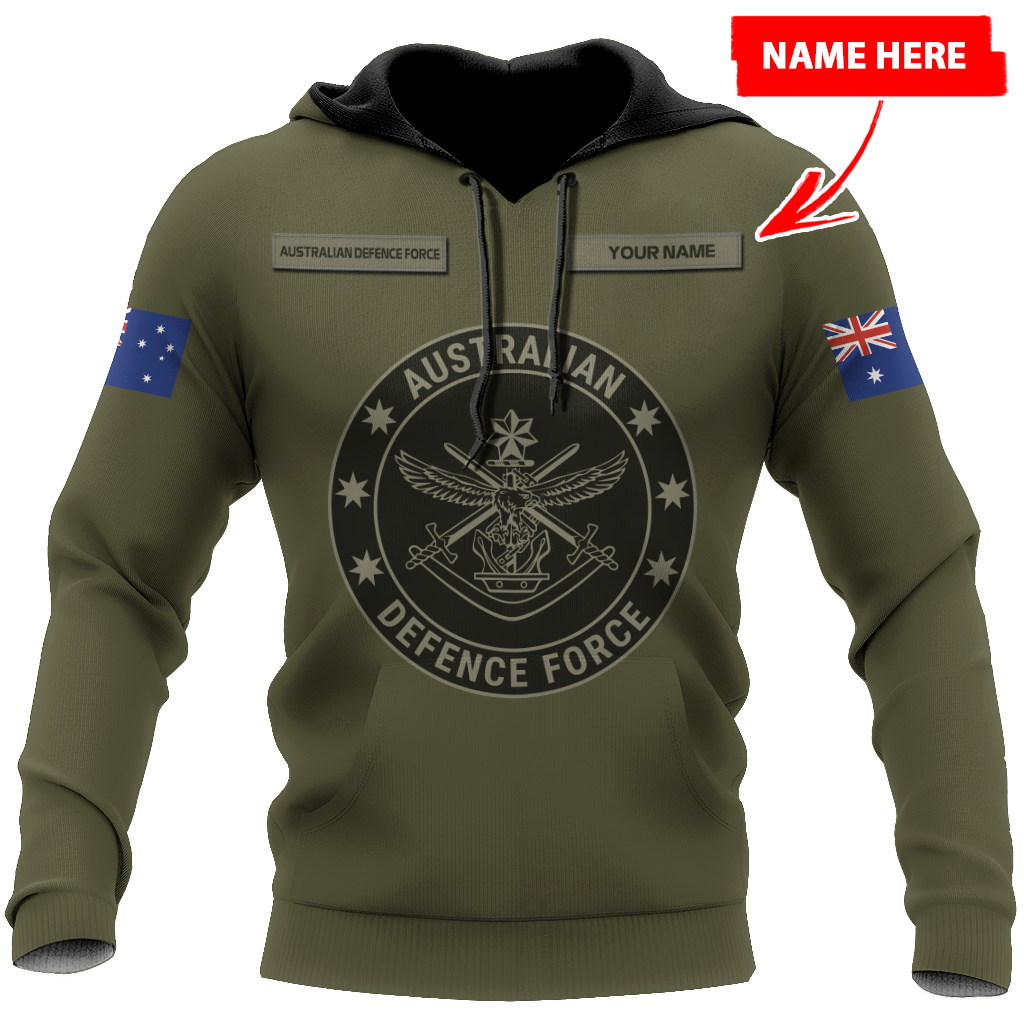 Personalized Australian Defence Force ADF Veteran 3D All Over Printed Unisex Hoodie