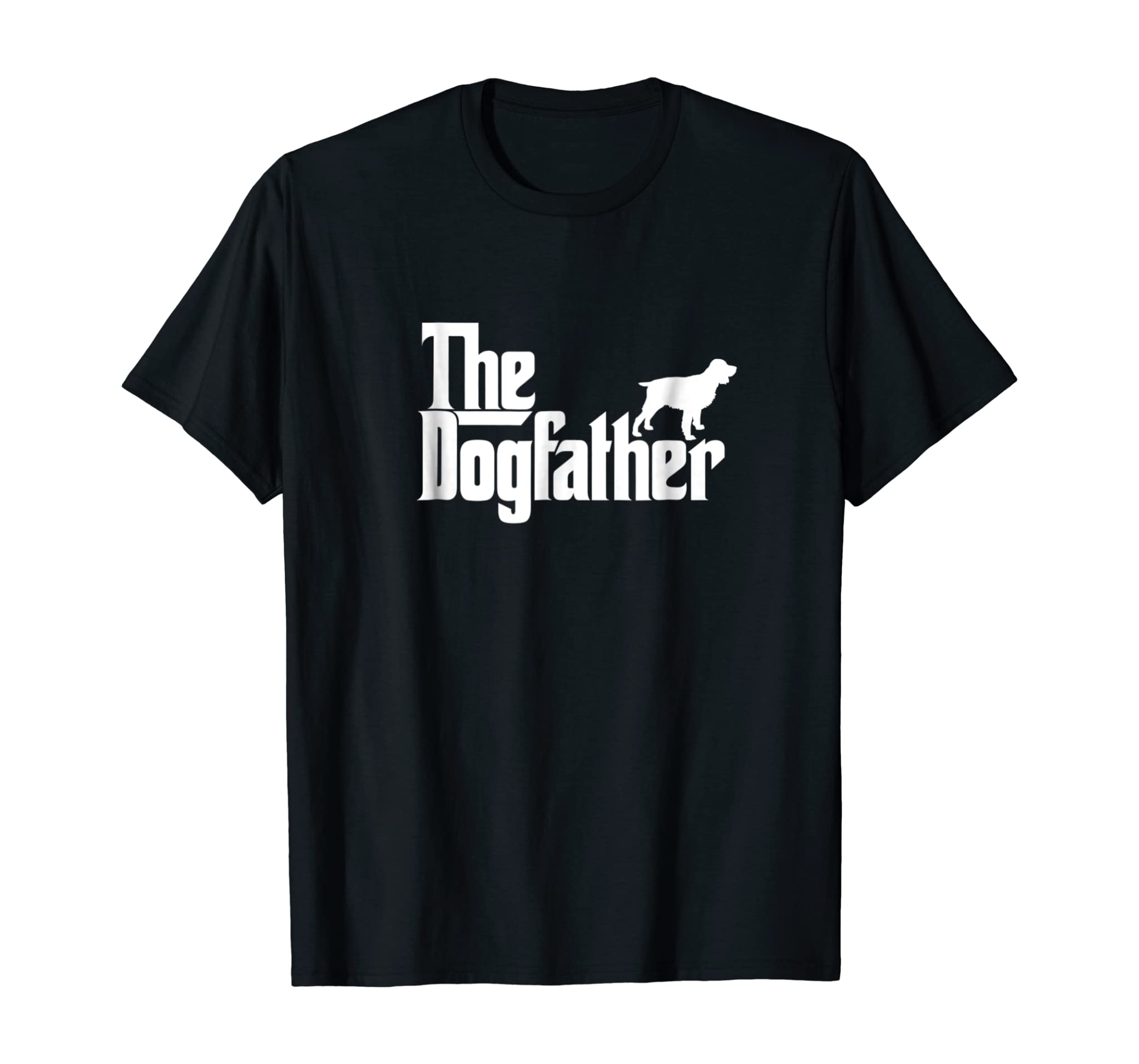 Mens The Dogfather English Springer Spaniel Dog Father Dad Shirt