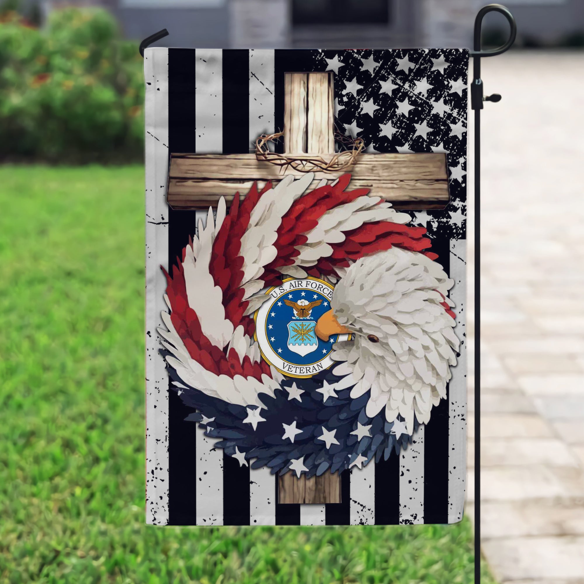 United States Air Force Veteran Flag M26 All Over Printed