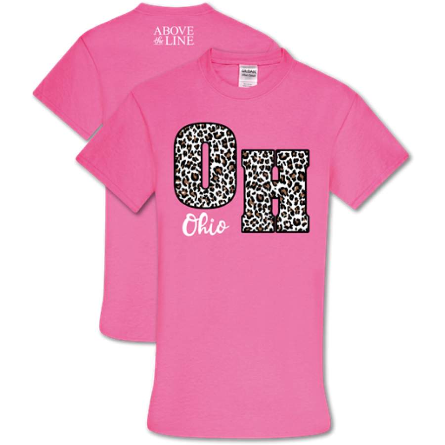 Couture Above The Line Soft Collection Leopard Ohio T-Shirt