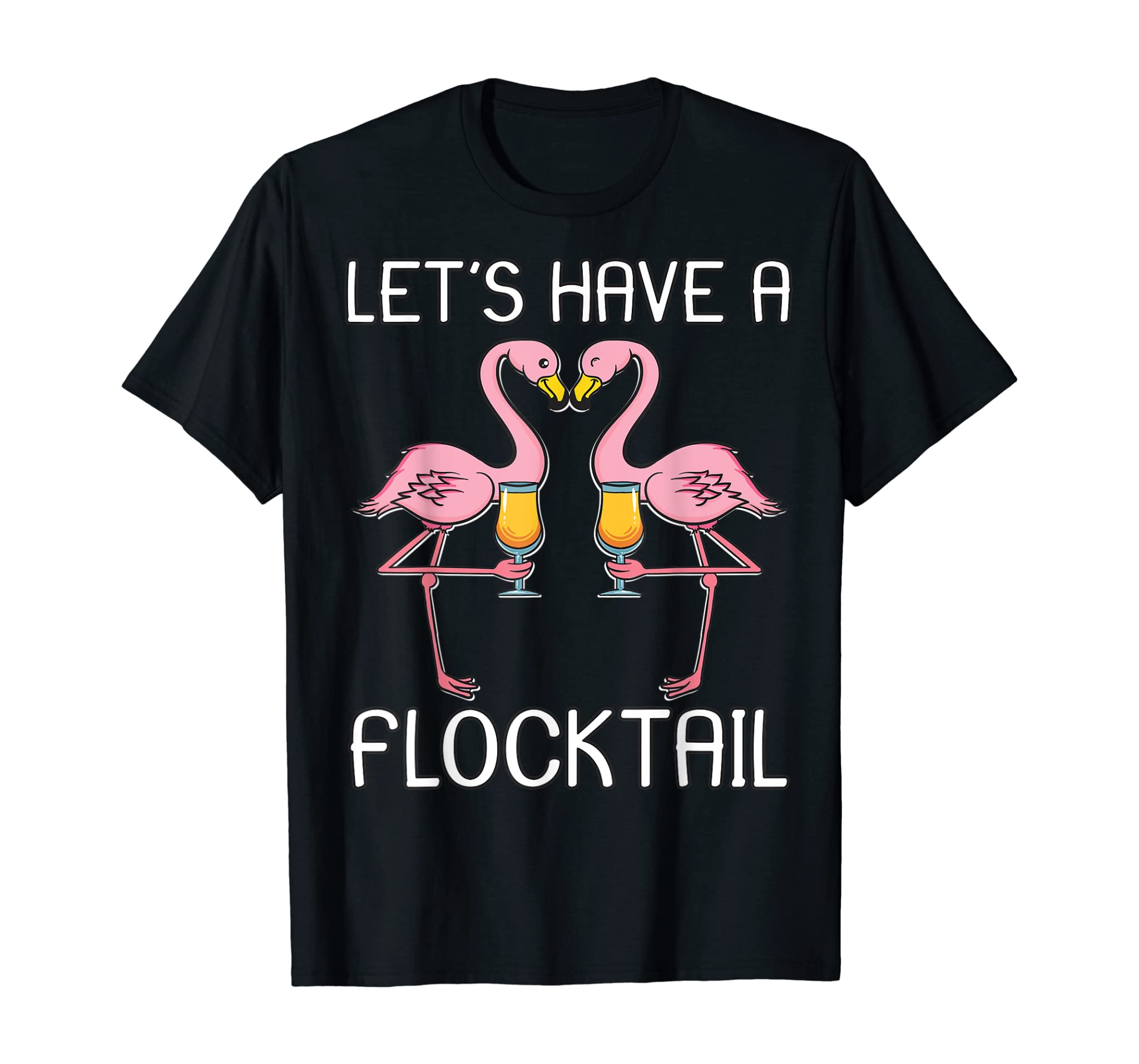 Funny Flamingo T Shirt Flocktail Drinking Party Bird Gift