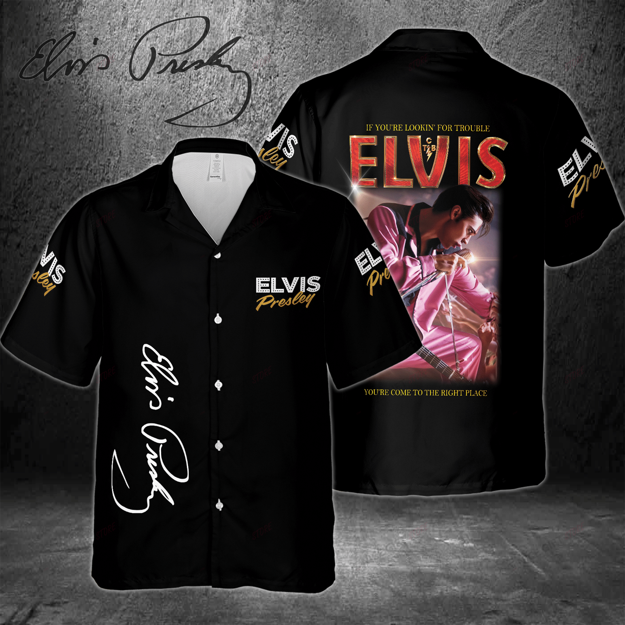 Elvis Presley Hawaiian 3D Shirt 3Hs-D5J0