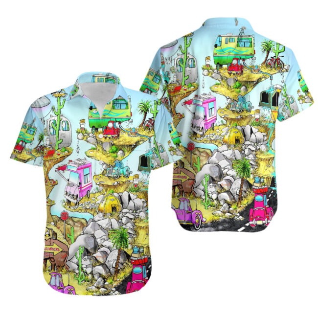 Cartoon Campers Hawaii Shirt Ha49388