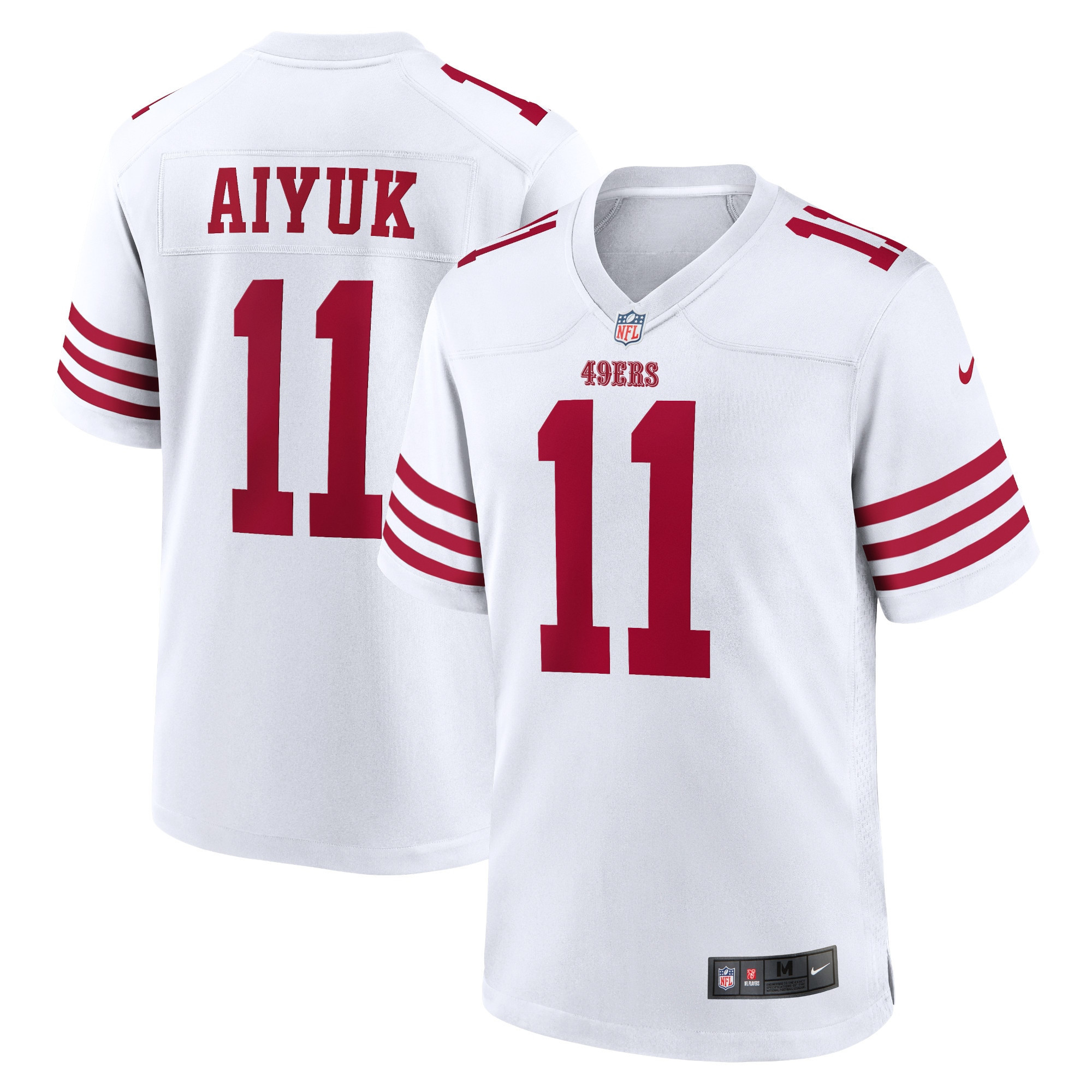 Brandon Aiyuk San Francisco 49ers Player Game Jersey – White NFL