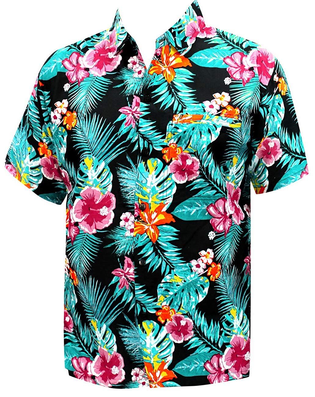 Floral Black Awesome Design Hawaii Shirt Ha43146