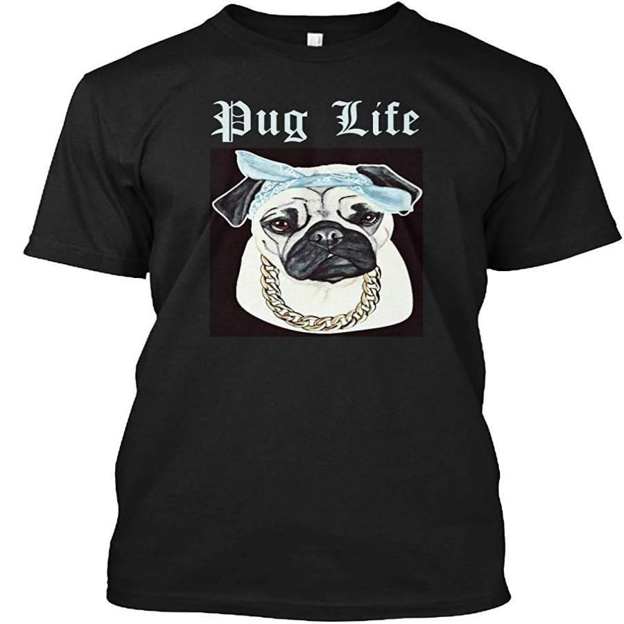 Men’S Fashion T-Shirt Pug Dog Puppy Short Sleeve T-Shirt