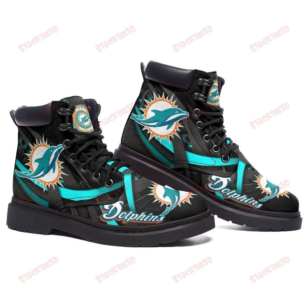 Miami Dolphins Boots – Premium Shoes/ Premium Leather Boots – Gift For Sports Lovers 73