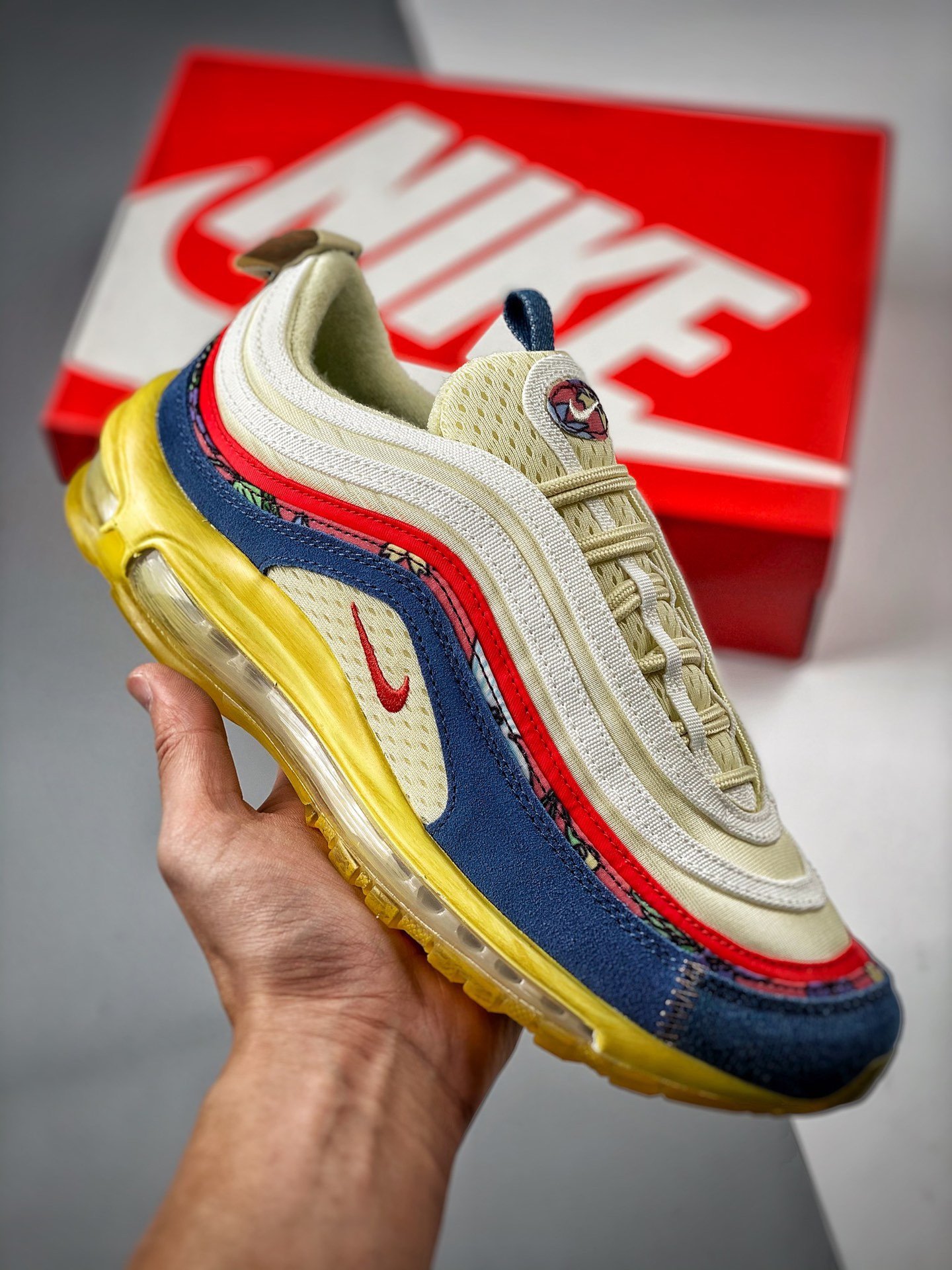 Nike Air Max 97 Coconut MilkTrack Red-Fossil DV1486-162 5339613