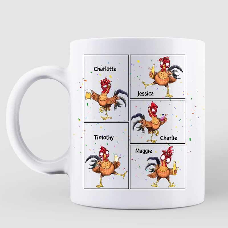 Chicken Besties Personalized Mug