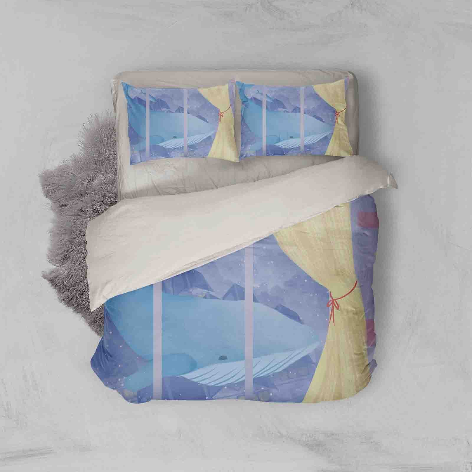 3D Whale Quilt Cover Set Bedding Set Pillowcases 81