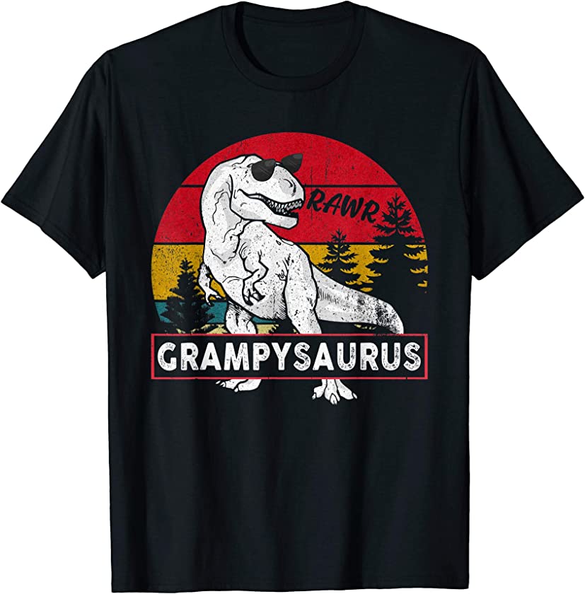 Vintage Grampysaurus Shirt Grampy Saurus Dinosaur Gift Men