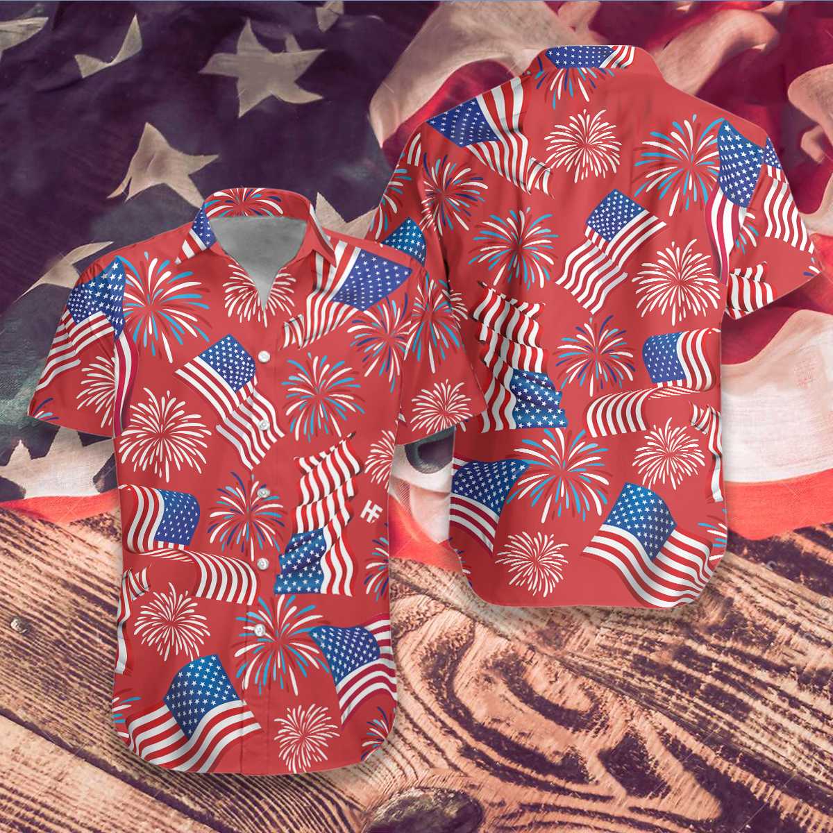 Apayprint Of July Patriotic Hawaii Shirt Ha10237