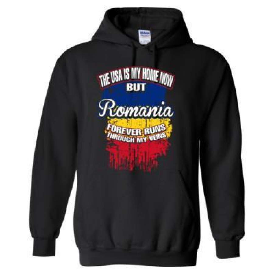 AGR The USA Is My Home Now But Romania Forever Runs Through My Veins – Heavy Blend™ Hooded Sweatshirt