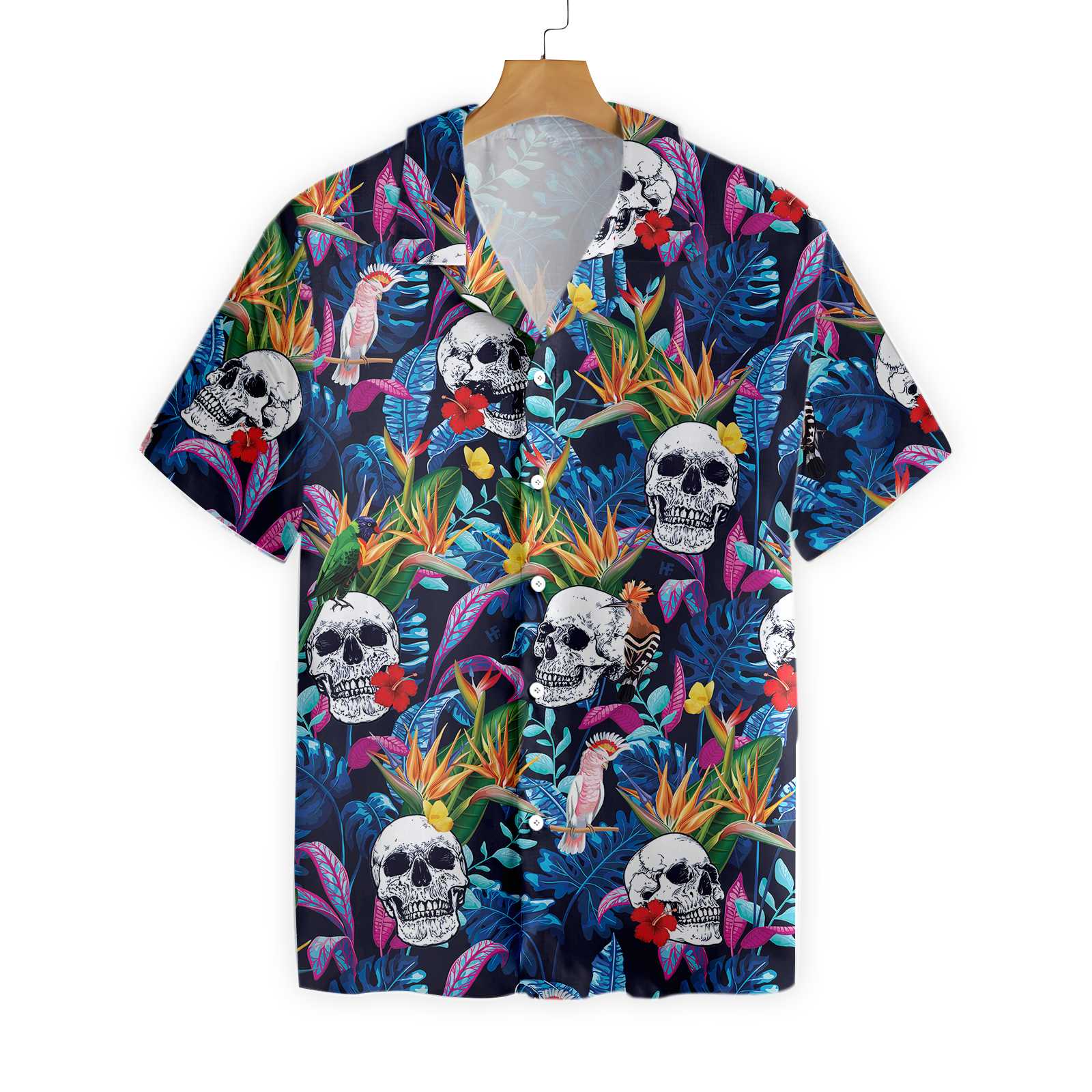 Colorful Tropical Forest And Skull Hawaii Shirt Ha5521