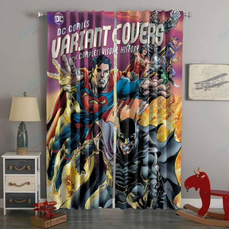 3D Printed DC Comics Style Custom Living Room Curtains