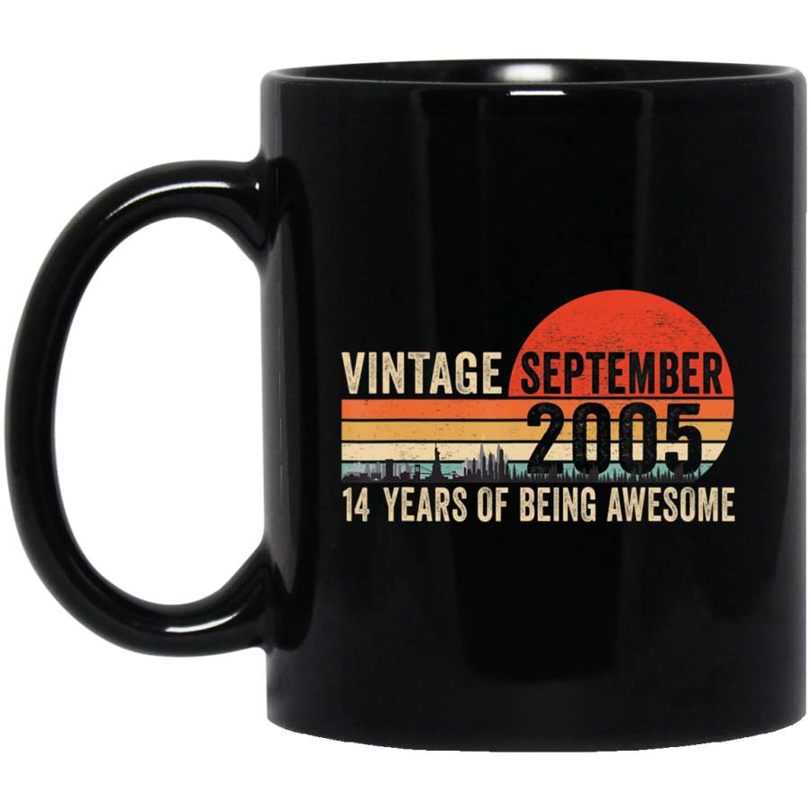 September 2005 Vintage 14th Birthday Gift 14 Yrs Old Coffee Mug