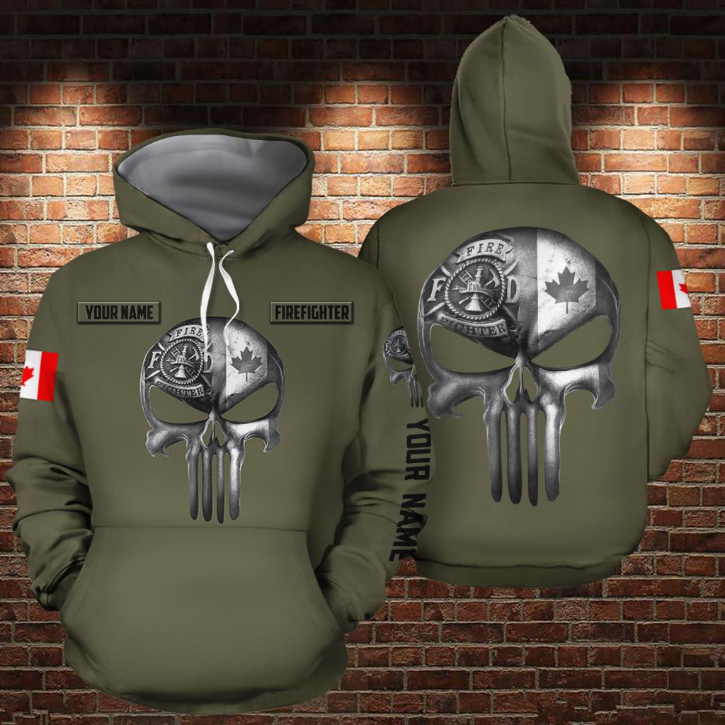 CANADA FIREFIGHTER 3D HOODIE – CUSTOMIZED NAME