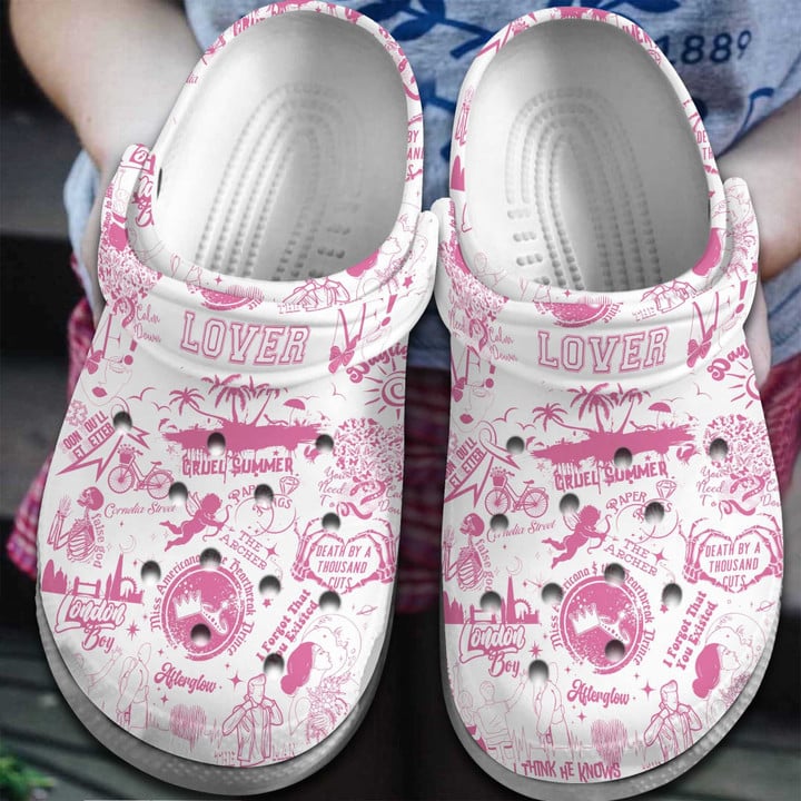 Taylor Swift Crocband Comfortable Crocss Shoes Clogs For Men Women 9