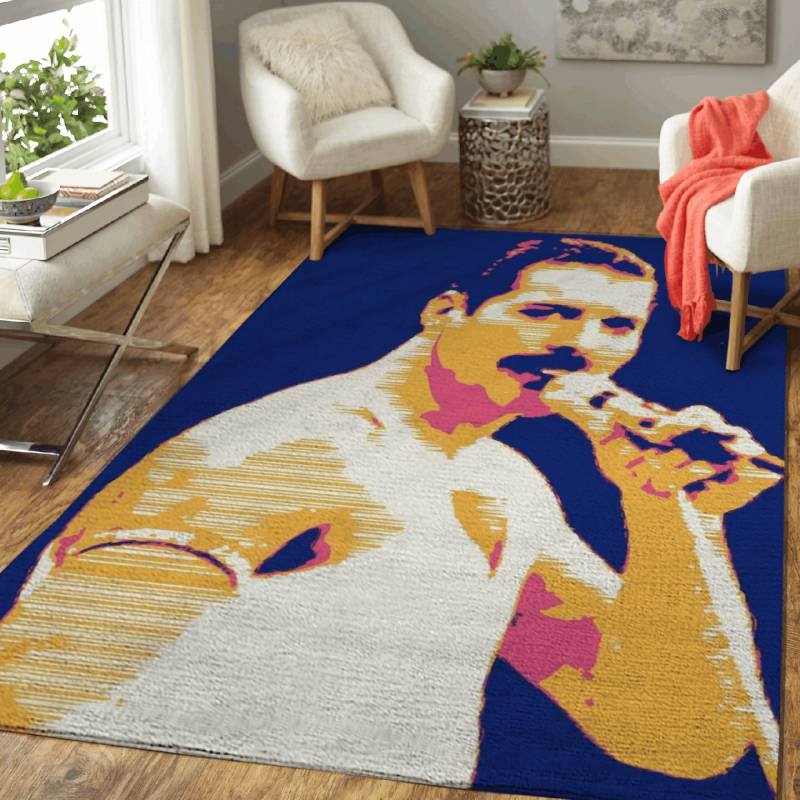 Queen Band Freddie Mercury Bohemian Area Rug