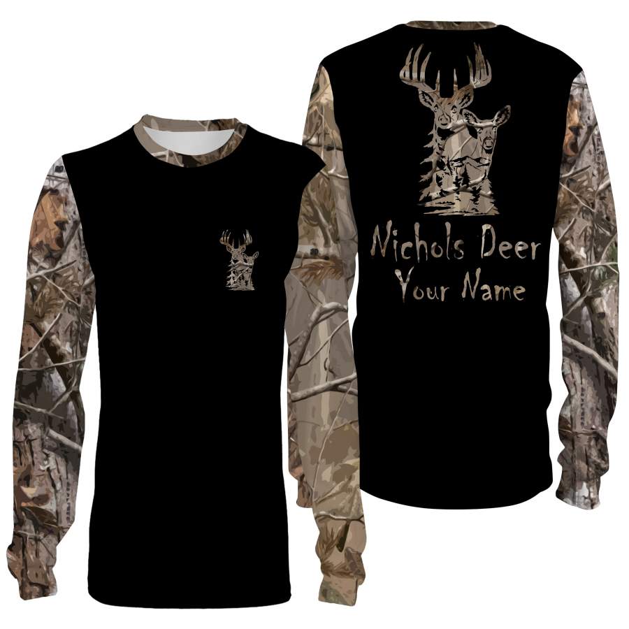 Nichols Deer all over print shirts personalized gift