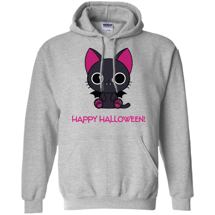 Anime cat Halloween Pullover Hoodie