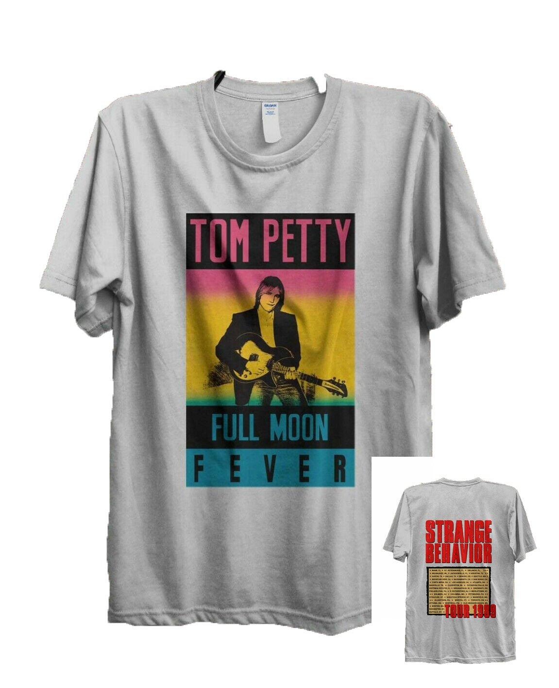 Tom Petty Full Moon Fever Rock Band Concert Tour T-Shirt