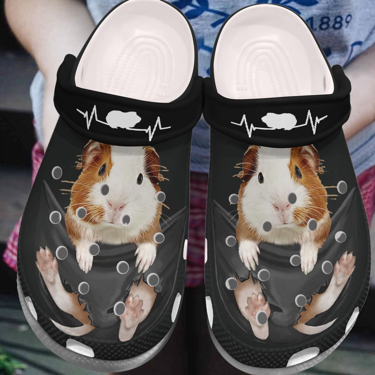 Guinea Pig Personalized Clog, Custom Name, Text, Color, Number Fashion Style For Women, Men, Kid, Print 3D Guine Pig Lovers