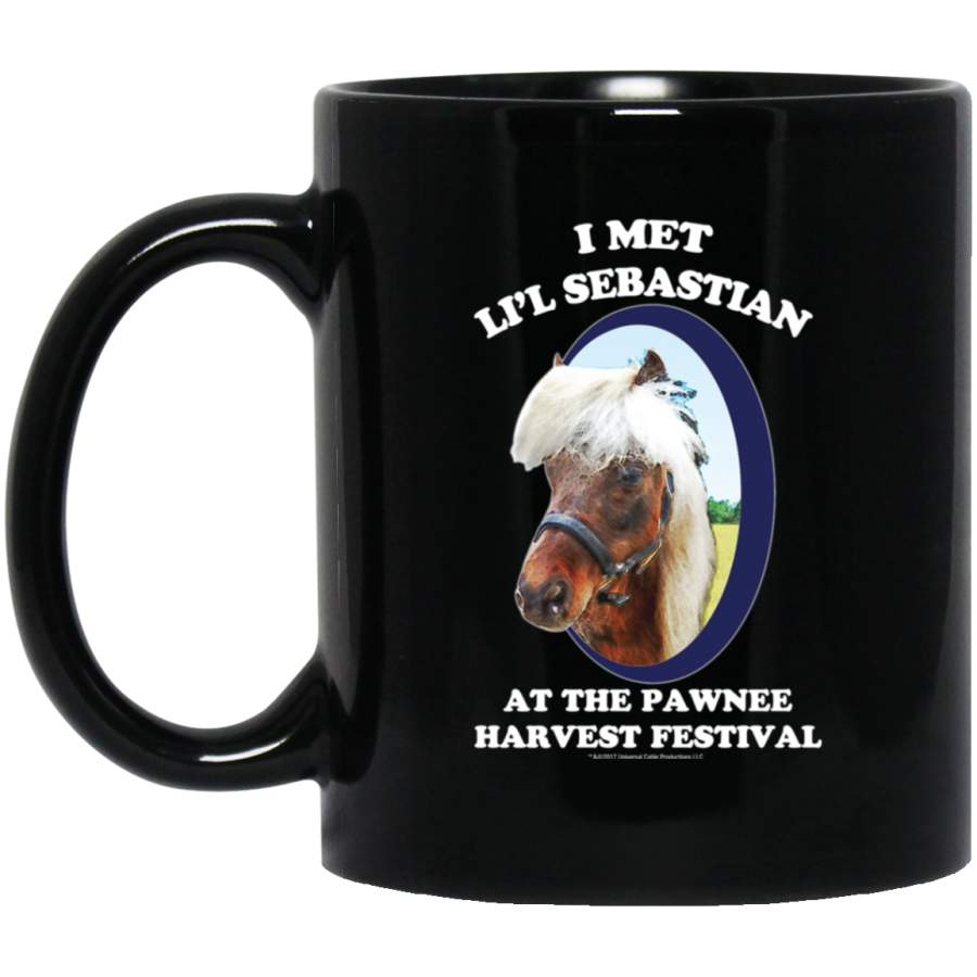 Parks and Recreation Li’l Sebastian Black Mug