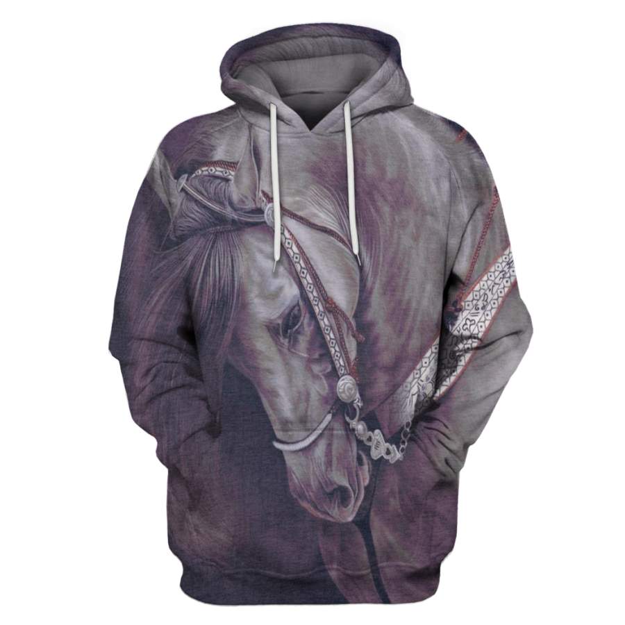 3D All Over Print Horse Hoodie