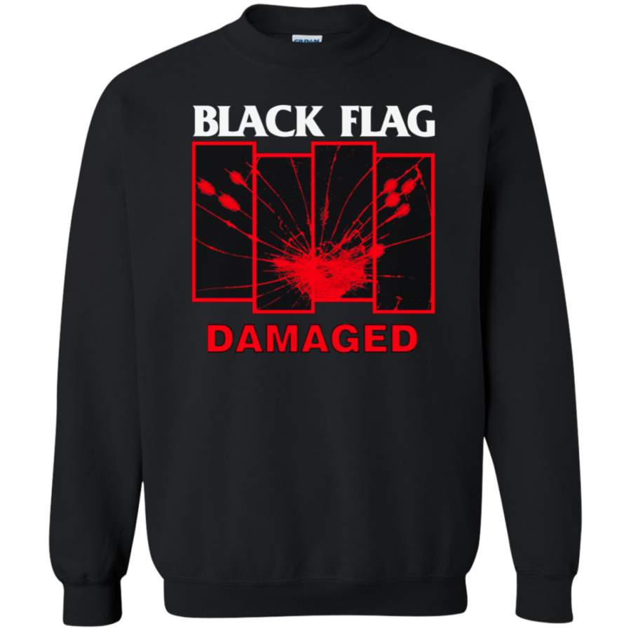 BLACK FLAG Damaged Pullover Sweatshirt