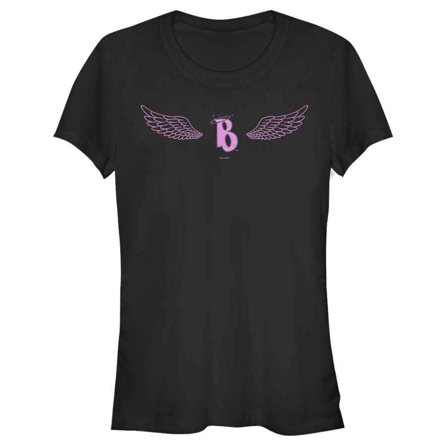 Bratz Junior’s Angel Wings Logo  T Shirt Black 2XL