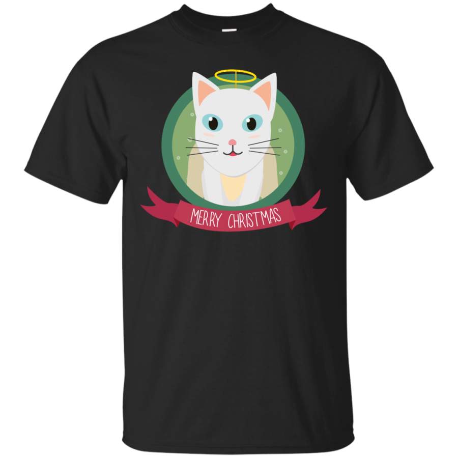 ANIMAL – Christmas Cat as Angel T Shirt & Hoodie