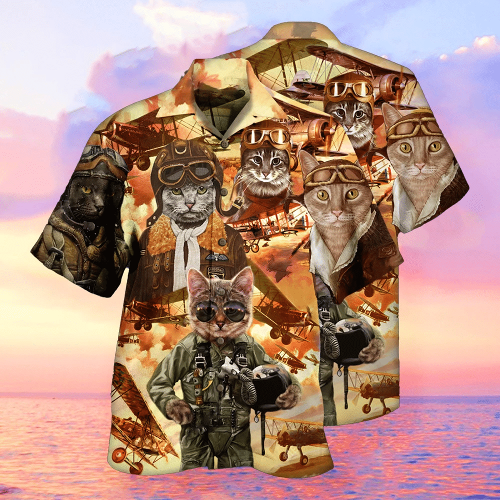 Pilot Cats Hawaii Shirt Unisex Adult Ha77752