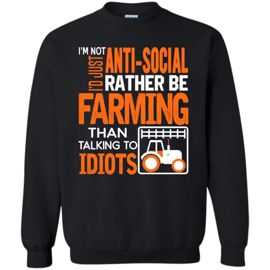 I Just Rather Be Farming T Shirt, Coolest Farmer Sweatshirt