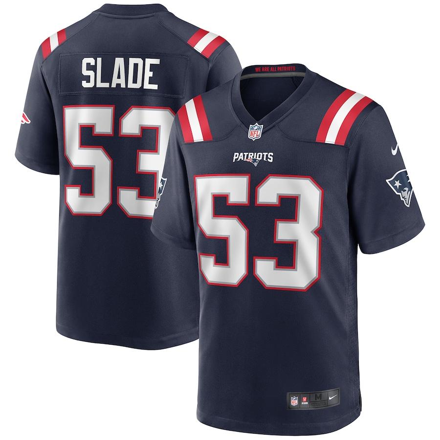 Chris Slade New England Patriots Nike Game Retired Player Jersey – Navy