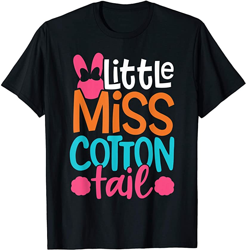 Cute Easter Bunny Miss Cotton Tail Girls T-Shirt