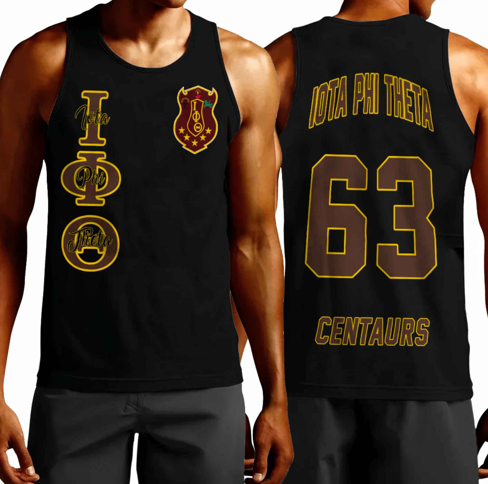 Fraternity Tank Top – Iota Phi Theta Black Tank Top