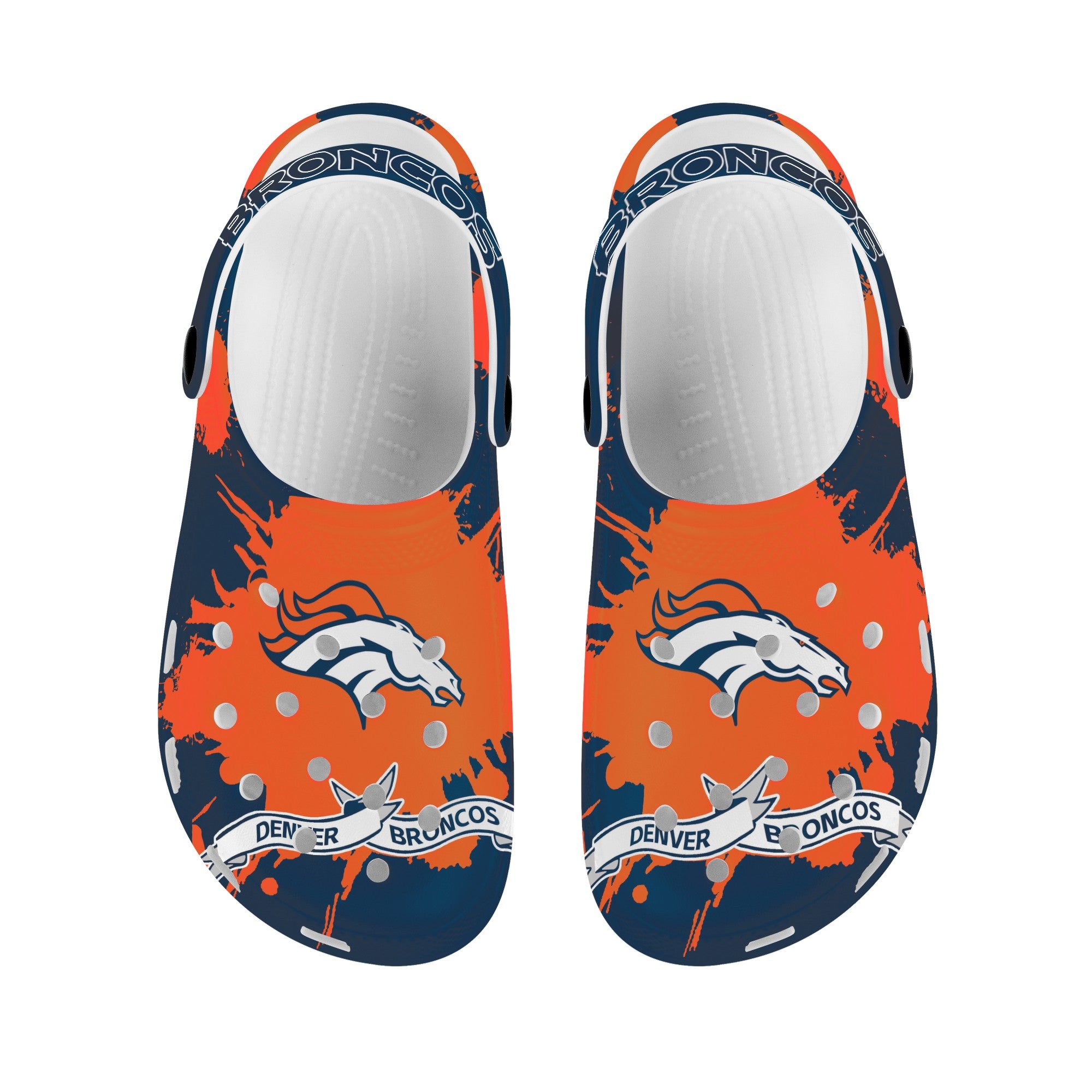 Denver Broncos Crocs Shoes No 02