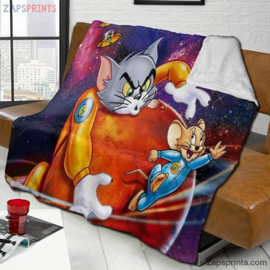 Tom And Jerry Blast Off To Mars Blanket