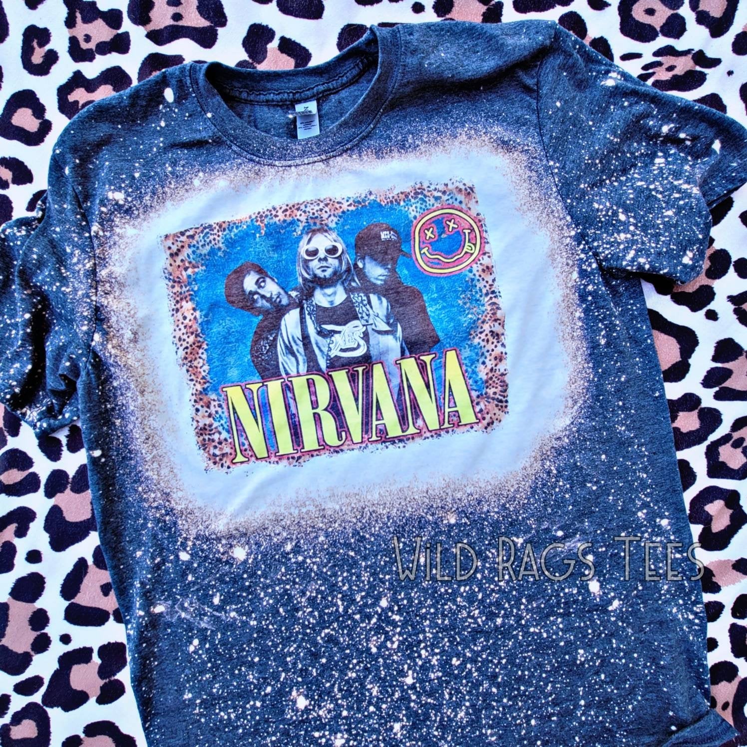 Nirvana Leopard Band Tshirt