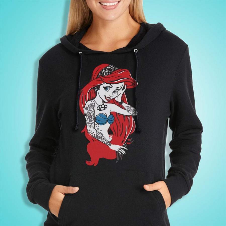 Ariel The Little Mermaid Punk Rock Women’S Hoodie