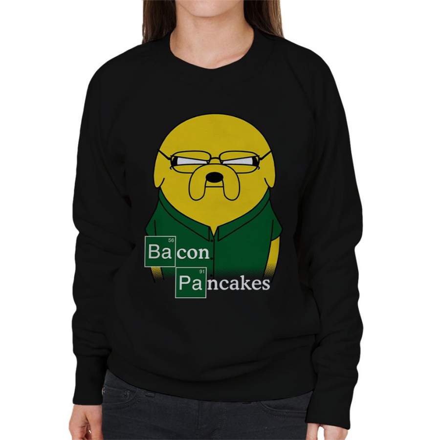 Breaking Bad Bacon Pancakes Adventure Time Women’s Sweatshirt