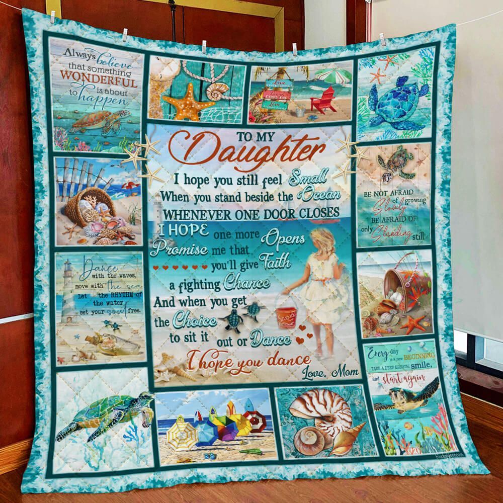 To My Daughter Quilt Blanket TRL117