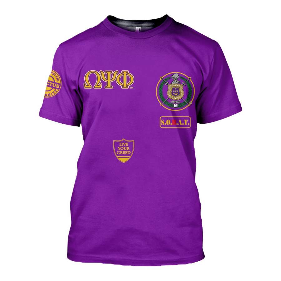 3D ALL OVER HOODIE OMEGA PSI PHI 16720191