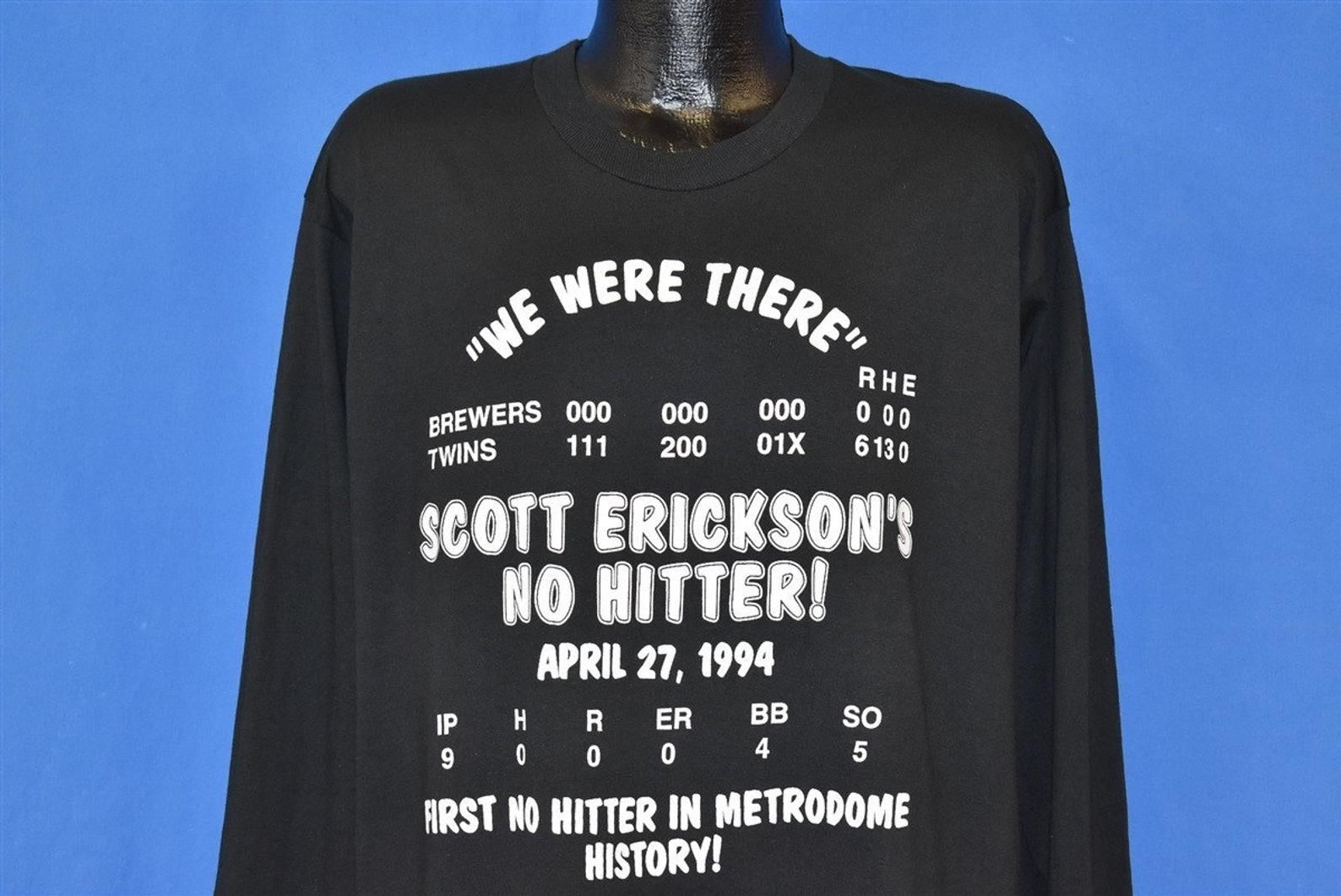 90S Scott Erickson’S No Hitter Minnesota Twins T-Shirt Extra