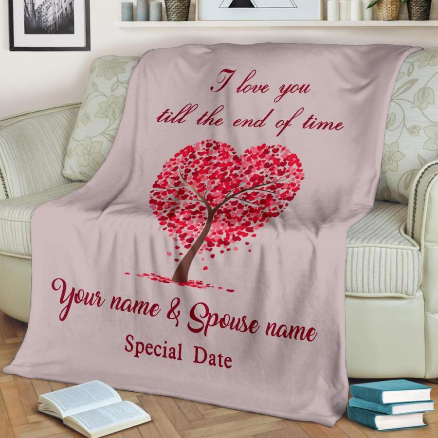 “Love Tree” Personalized Blanket