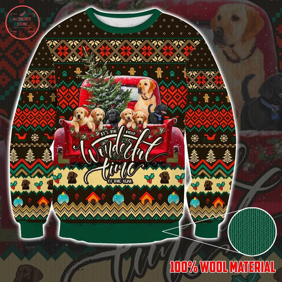 Dogs It’S The Wonderful Time Of The Year Ugly Christmas Sweater